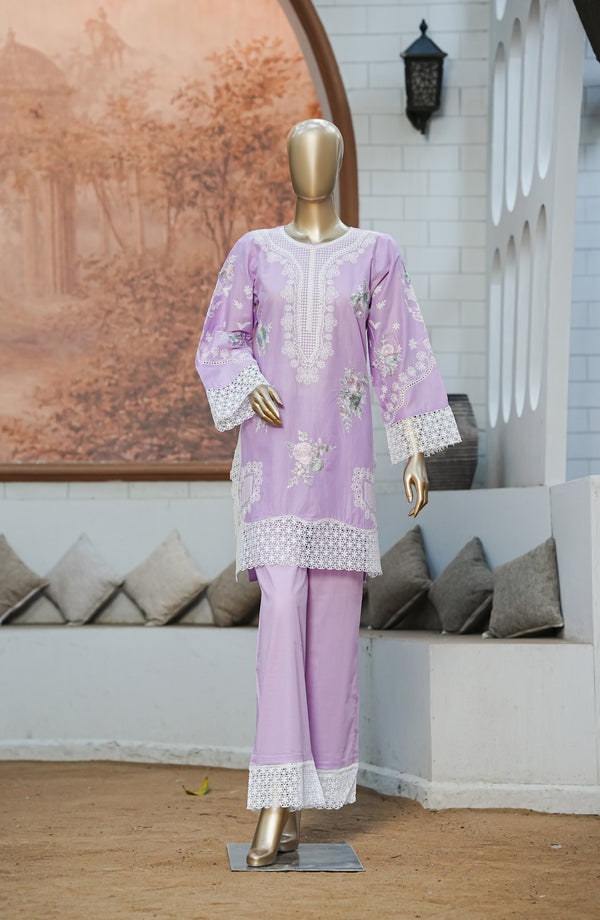Mulaqaat by Amna Khadija Embroidered Cotton Lawn Stitched 2 Piece Suit - AKPM-02 - AKP26MQT - Purple - Summer Collection