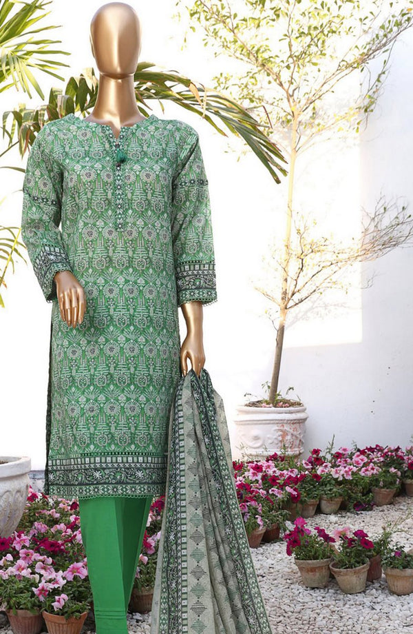 HZ RTW Summer Vibes Printed Lawn Collection Vol 01 PSL 405 PARROT GREEN