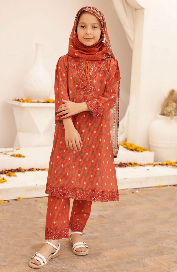 Shifa Girls Summer Embroidered Lawn Collection SH 2412 K