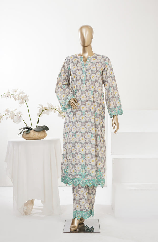 Summer Essentials by Amna Khadija Embroidered Lawn Stitched 2 Piece Suit - AKPSE-09 - AKP26SRESN - Multi - Summer Collection