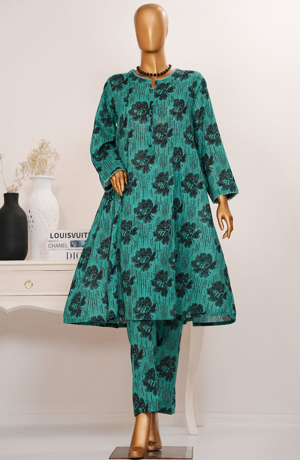 Amna Khadija Printed Lawn Stitched 2 Piece Suit - TPC-05 - AM25TPC - Green - Summer Collection