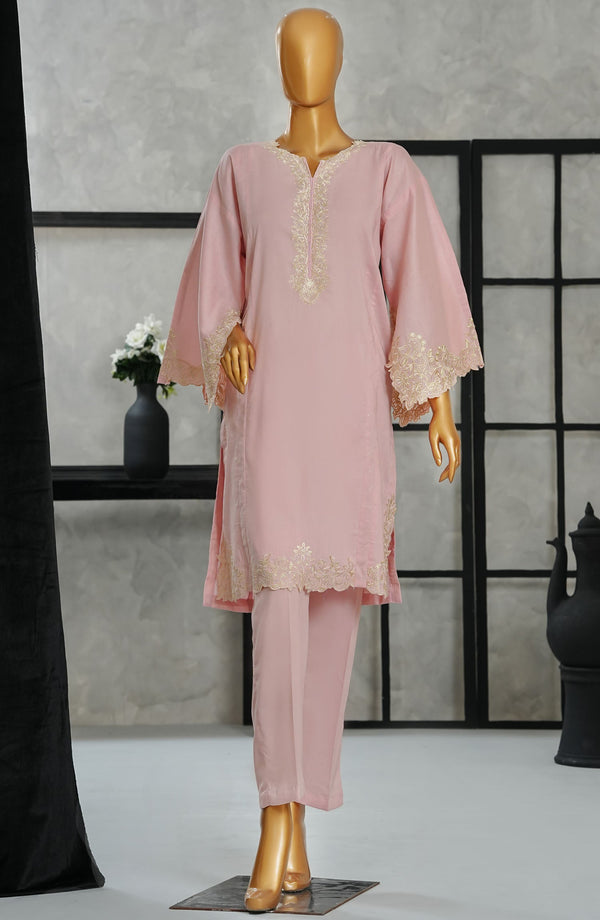 Arsh by Amna Khadija Embroidered Lawn Stitched 2 Piece Suit - AFE-01 - ARH25AM - Pink - Summer Collection