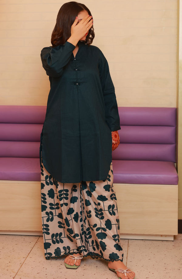 Amna Khadija Casual Cotton Stitched 2 Piece Suit - BBMDD-11M - AM25BNBD3 - Blue - Eid Collection