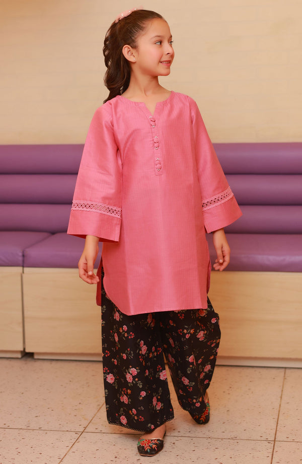 Amna Khadija Casual Cotton Stitched 2 Piece Suit - BBMDD-12D - AM25BNBD3 - Pink - Eid Collection